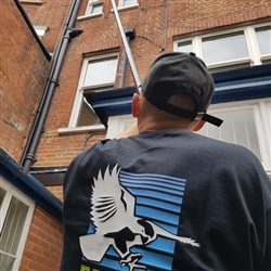 Falcon Maintenace Team in action clearing the gutters of Victorian building in Ipswich, Suffolk